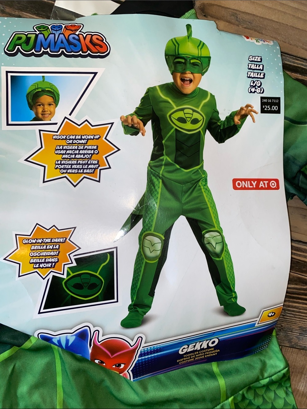 Disguise PJ Masks Gekko Costume - Green